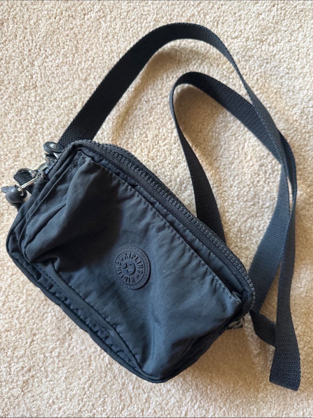Kipling Black Crossbody Sling Bag | Compact Everyday Carry